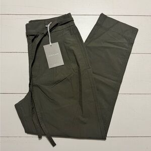 Everlane The Poplin Pleated Tapered Pants